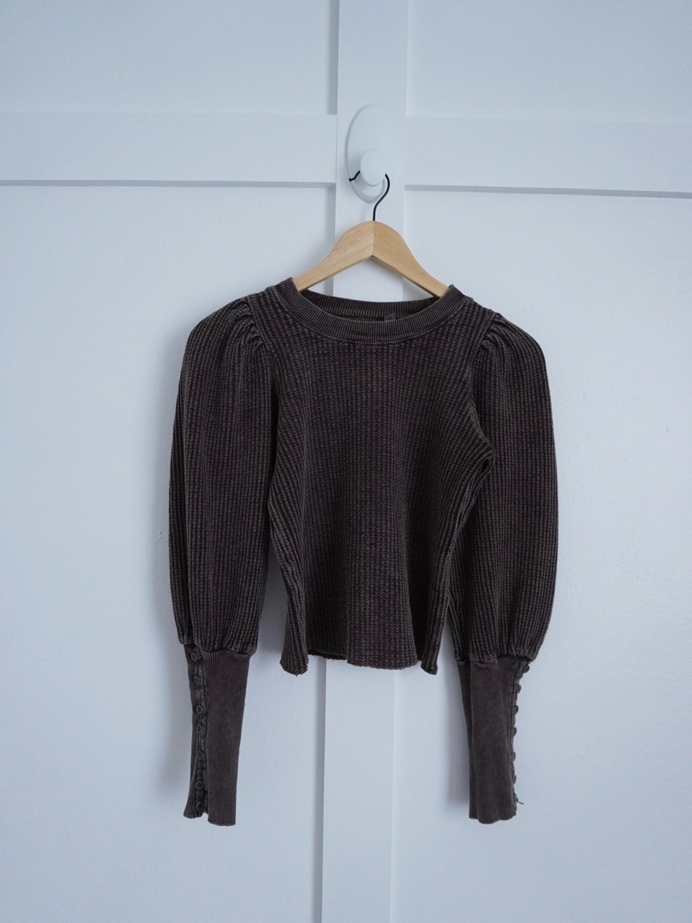 Free People Wesley Thermal Long Sleeve Top - Picture 2 of 4
